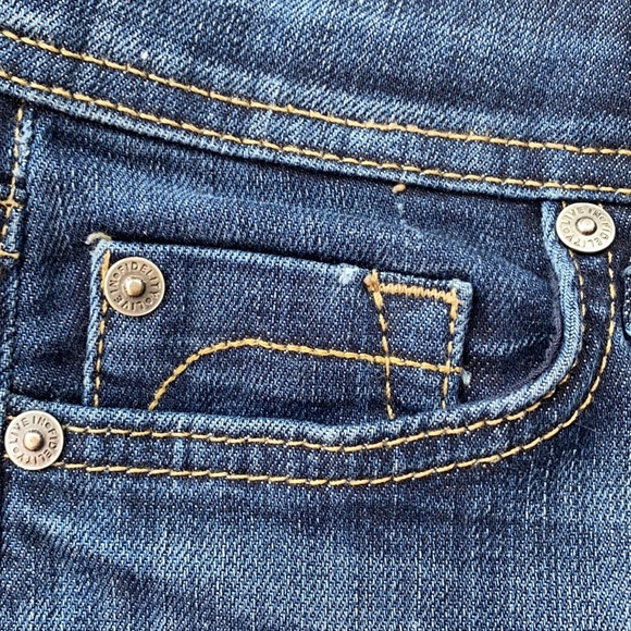 Fidelity Blue Delphi Scoop Low Rise Skinny Jeans Size 28 - Picture 9 of 15